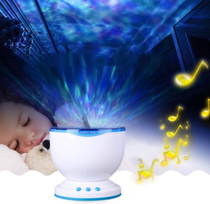 Ocean Wave Projector Night Light – LED Galaxy Lamp with Music | NovaTrend