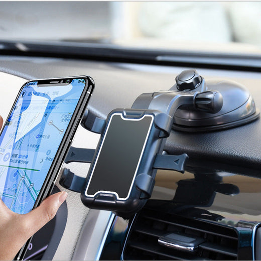 Car Dashboard Suction Cup Mobile Phone Holder - Black | NovaTrend