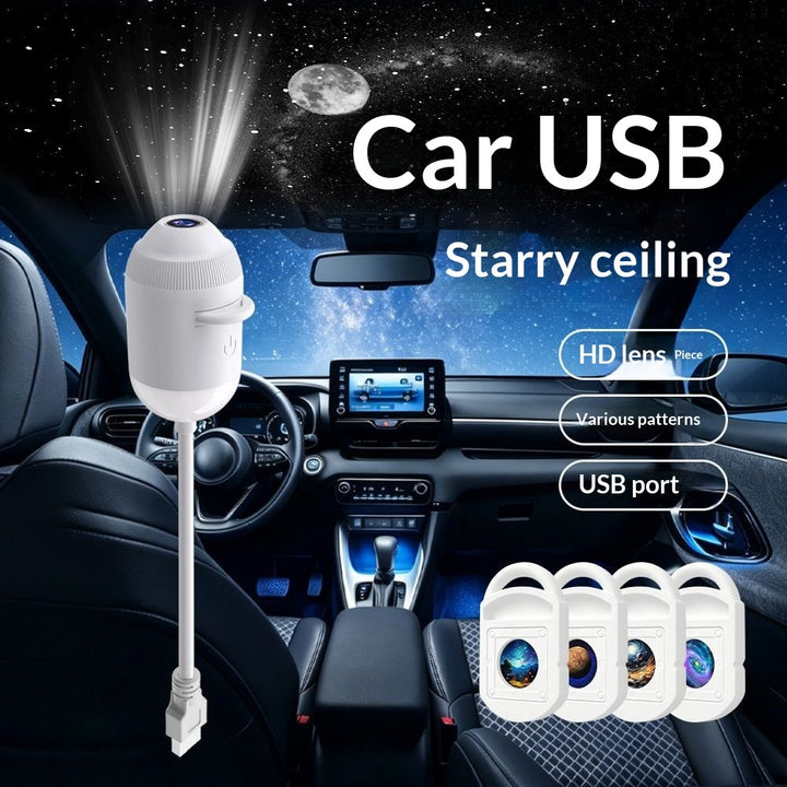 Starry Night Light Projector — Galaxy Star Ceiling Lamp for Bedroom & Romantic Decor